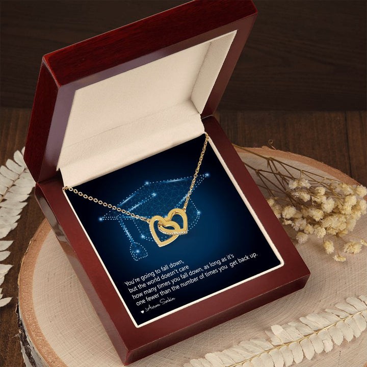 Happy Graduation | Dreams Do Come True - Interlocking Hearts Necklace