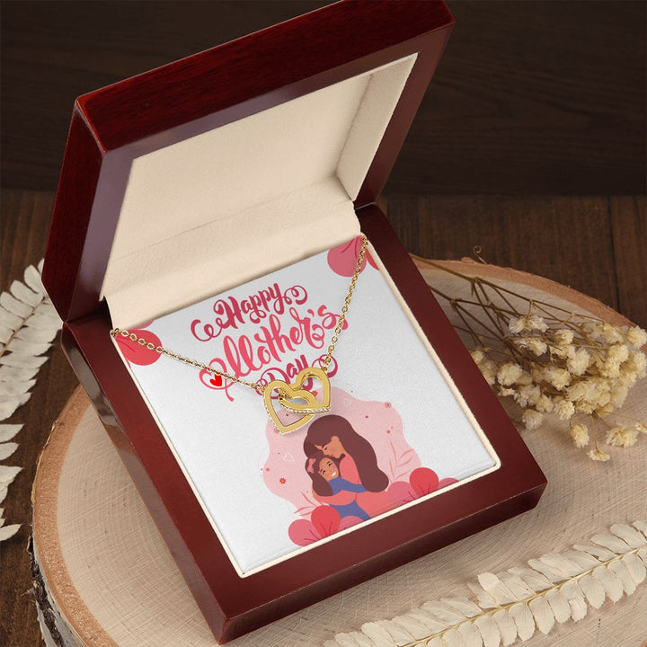 Happy Mother's Day | Thanks for always being my rock - Interlocking Hearts Necklace