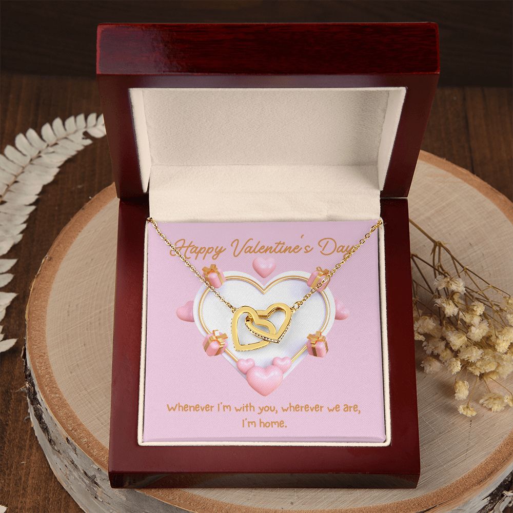 Valentine's Day | Happy Valentine's Day - Interlocking Hearts Necklace