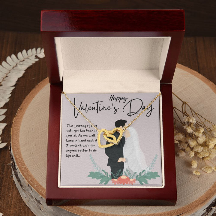 Happy Valentine's Day | This Journey of Love - Interlocking Hearts Necklace