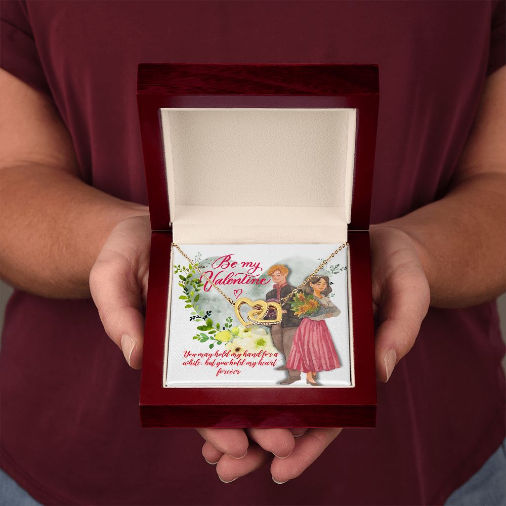 Be My Valentine | A hand to hold, a heart to keep - Interlocking Hearts Necklace