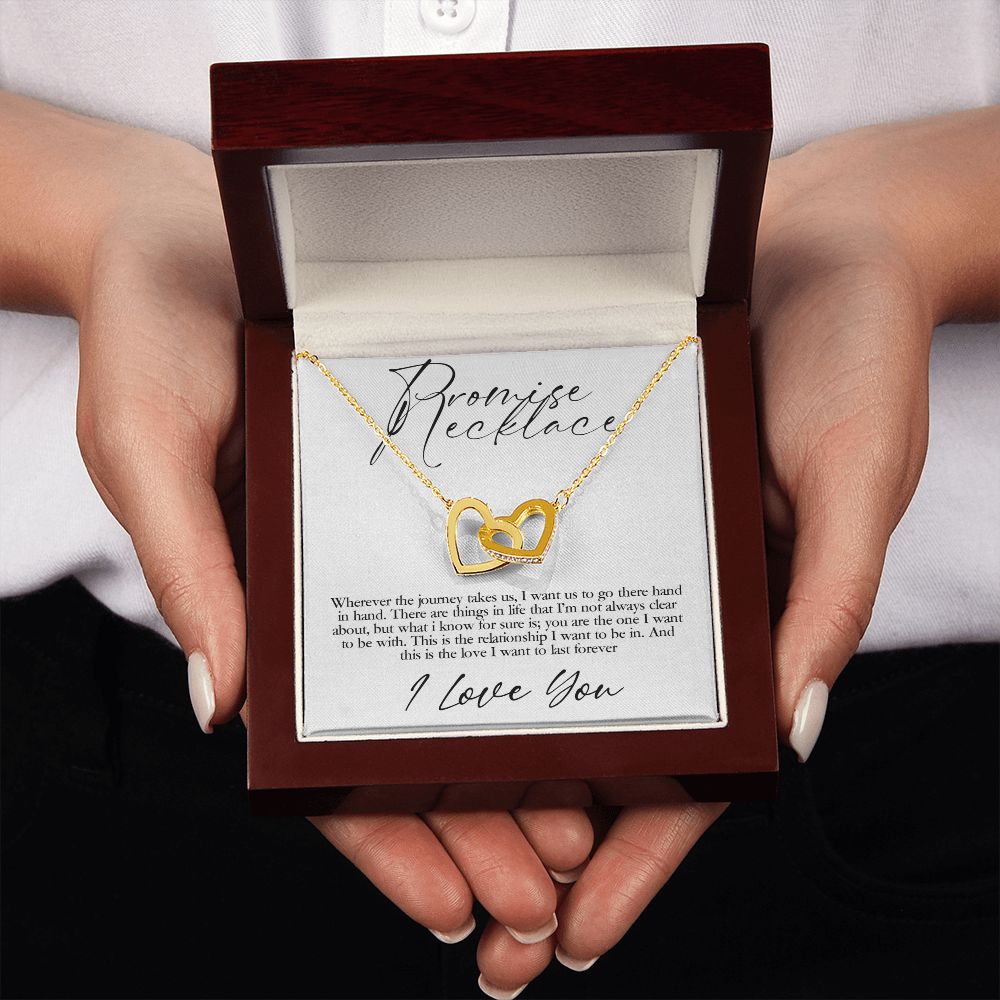 Promise Necklace | I want us to go there hand in hand - Interlocking Heats Necklace