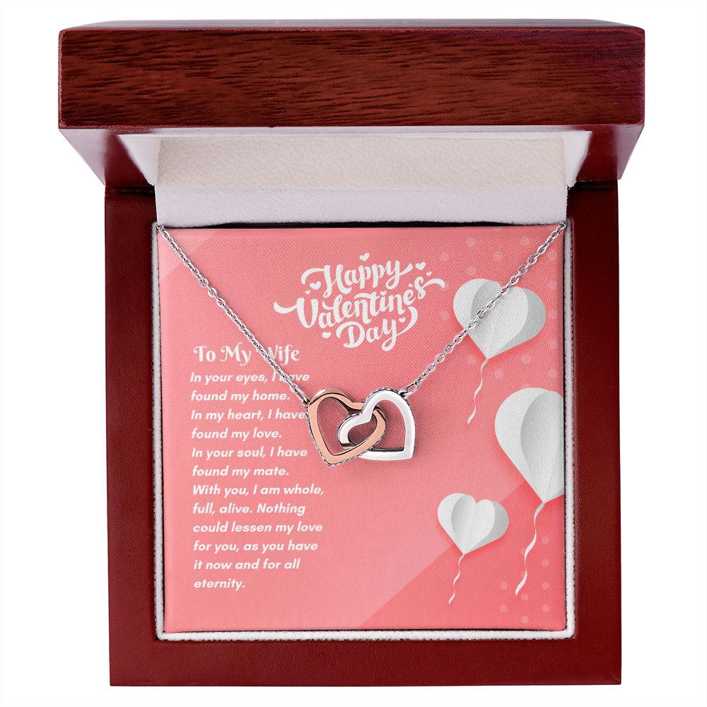 Happy Valentine's Day | Unending Love for You - Interlocking Hearts Necklace