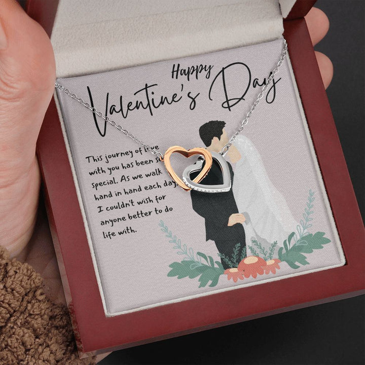 Happy Valentine's Day | This Journey of Love - Interlocking Hearts Necklace