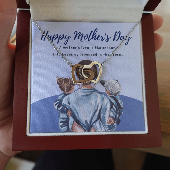 Happy Mother's Day | Mother's love keep us grounded in the storm - Interlocking Hearts Necklace