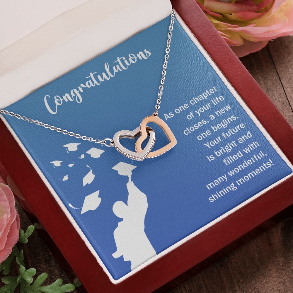 Happy Graduation | You've Got This, Grad! - Interlocking Hearts Necklace