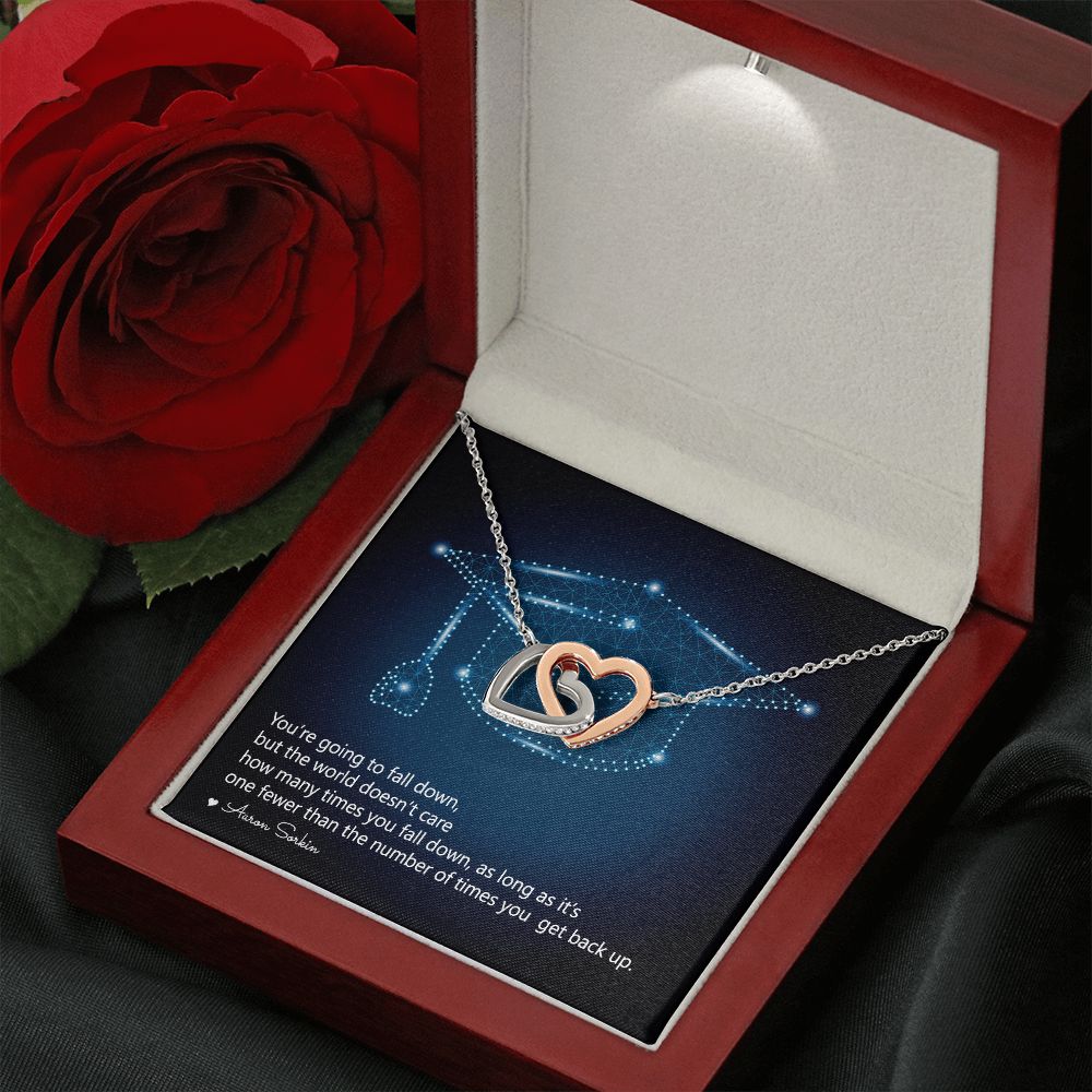 Happy Graduation | Dreams Do Come True - Interlocking Hearts Necklace