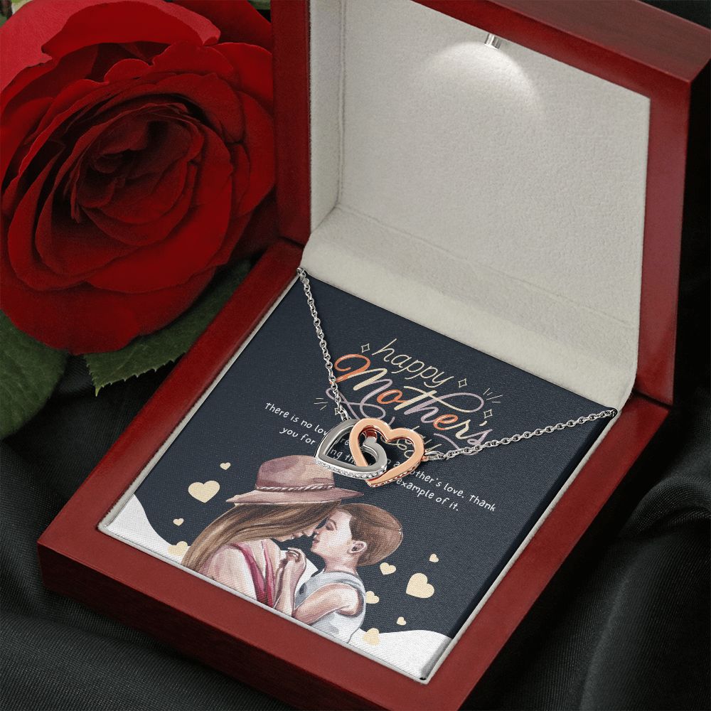 Happy Mother's Day | Thank you for being a good example - Interlocking Hearts Necklace