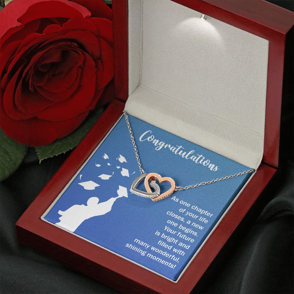 Happy Graduation | You've Got This, Grad! - Interlocking Hearts Necklace