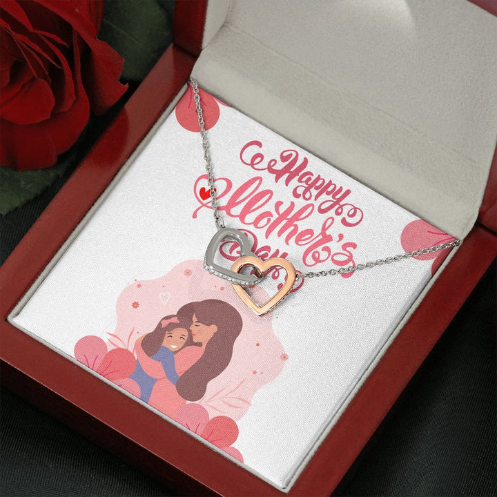 Happy Mother's Day | Thanks for always being my rock - Interlocking Hearts Necklace