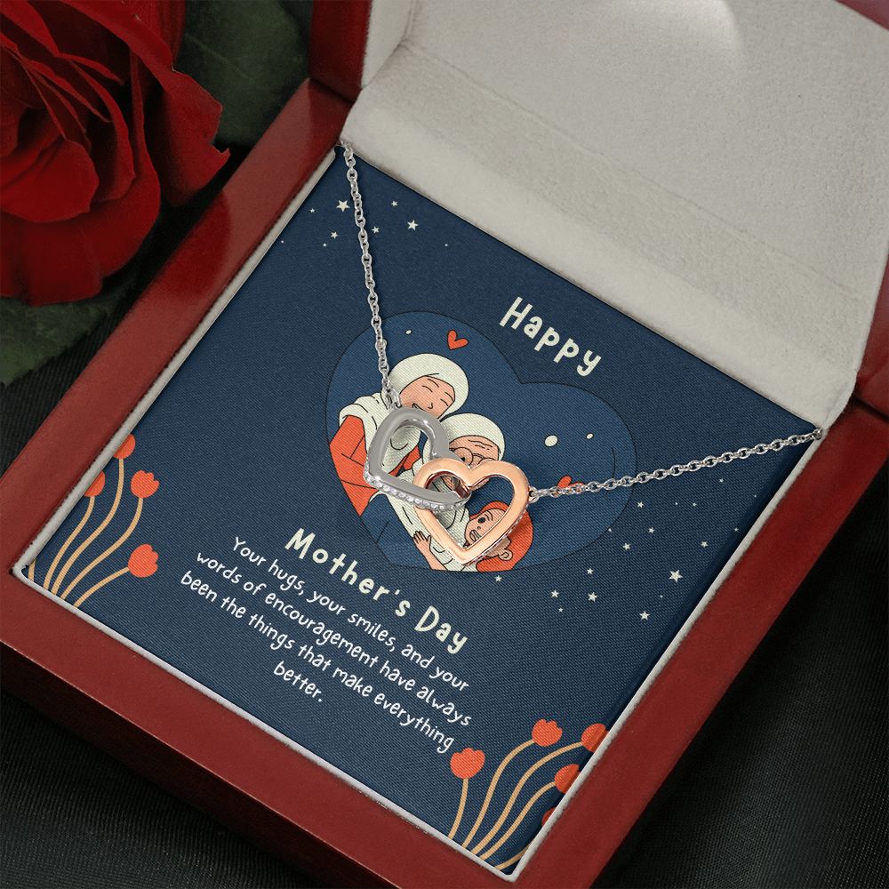 Happy Mother's Day | Your words of encouragement have always been a thing - Interlocking Hearts Necklace