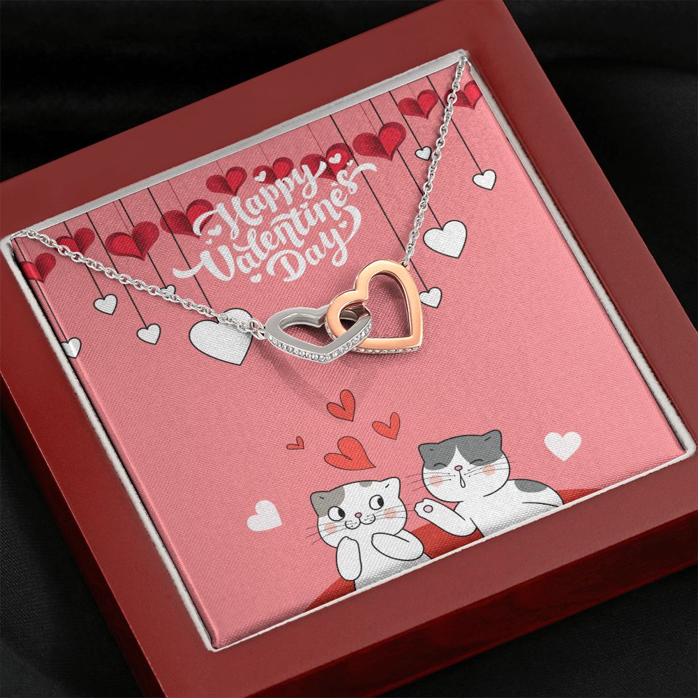 Valentine's Day | A Kiss & A Hug On This Day Of Love - Interlocking Hearts Necklace