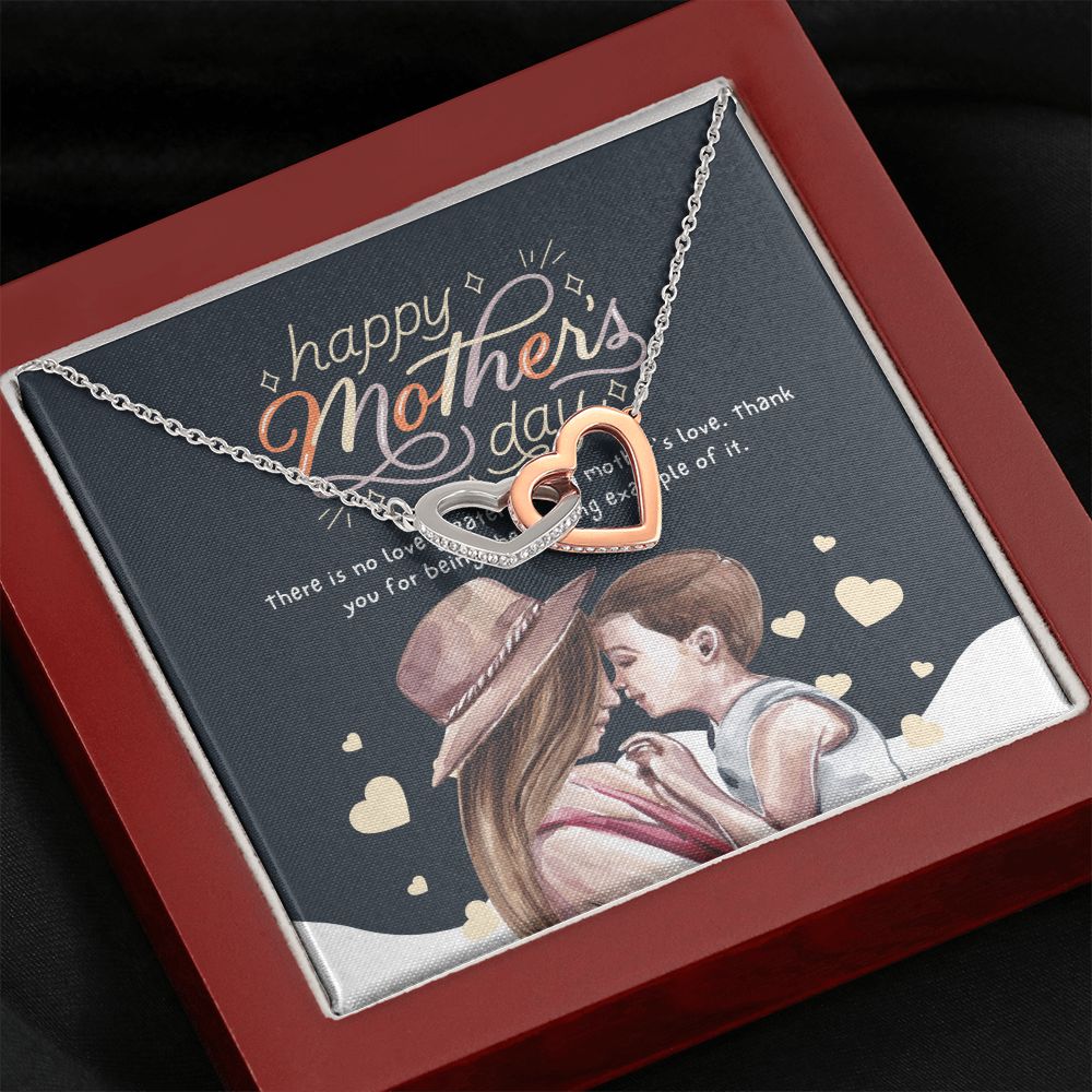Happy Mother's Day | Thank you for being a good example - Interlocking Hearts Necklace