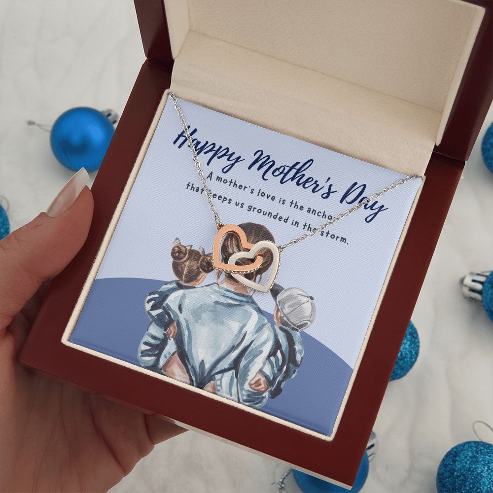 Happy Mother's Day | Mother's love keep us grounded in the storm - Interlocking Hearts Necklace