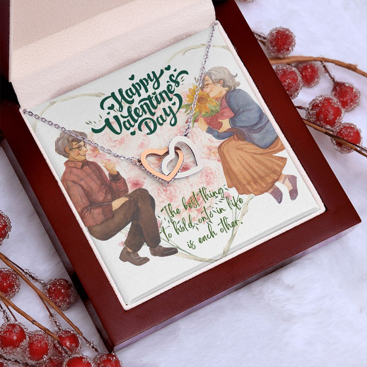 Valentine's Day | The Best Thing To Hold onto in Life is each other -  Interlocking Hearts Necklace