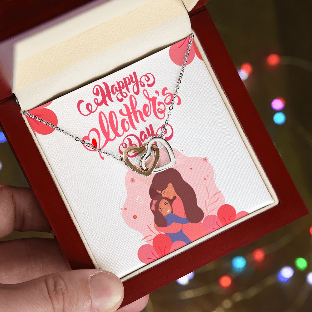 Happy Mother's Day | Thanks for always being my rock - Interlocking Hearts Necklace