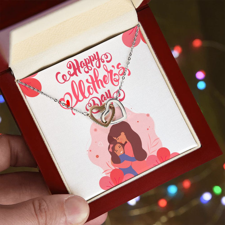 Happy Mother's Day | Thanks for always being my rock - Interlocking Hearts Necklace