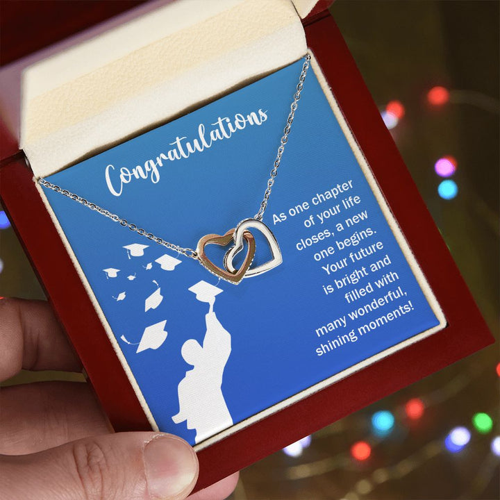 Happy Graduation | You've Got This, Grad! - Interlocking Hearts Necklace