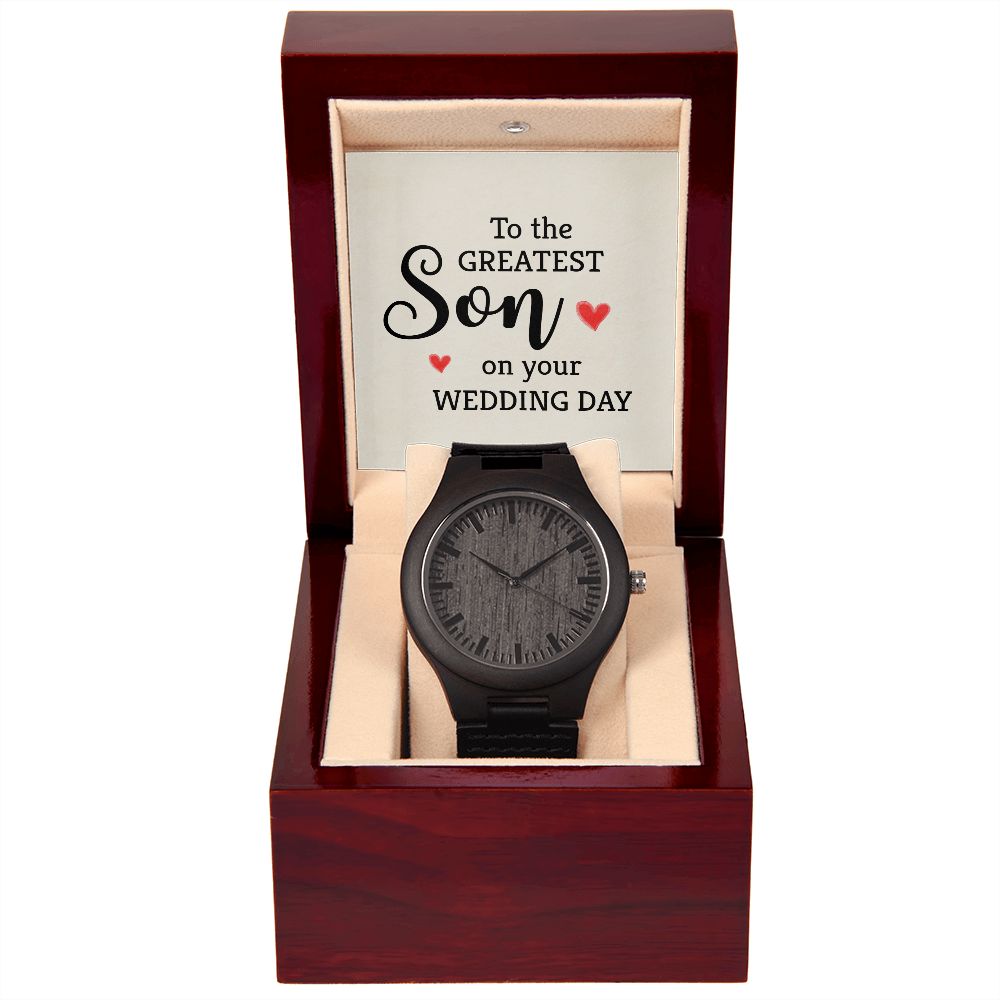 To My Son | To the greatest Son - Wooden Watch
