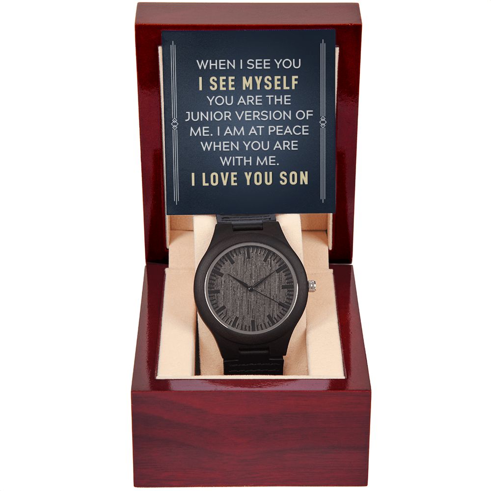 To My Son | When I see you - Wooden Watch