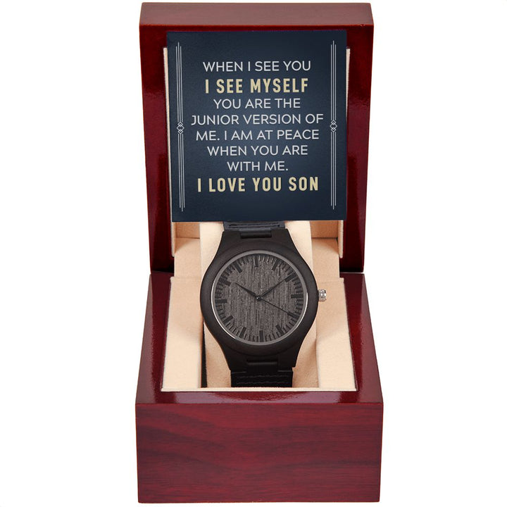 To My Son | When I see you - Wooden Watch