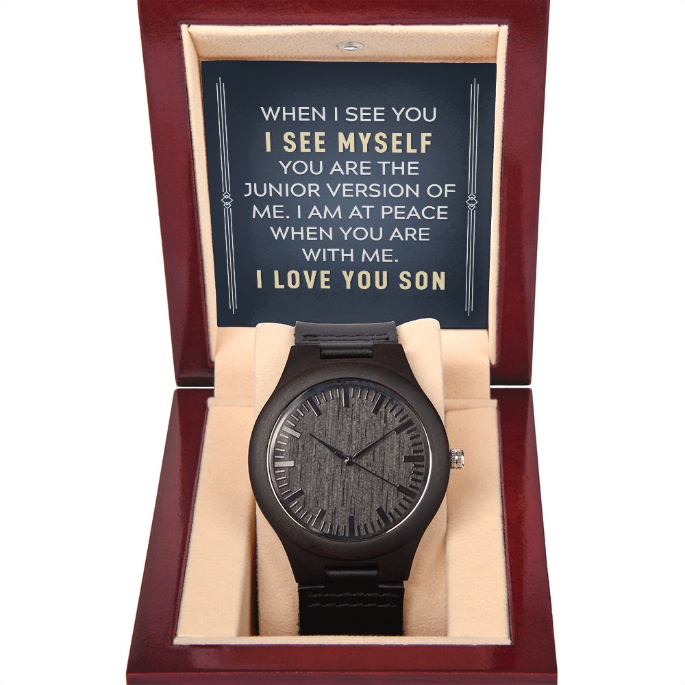 To My Son | When I see you - Wooden Watch
