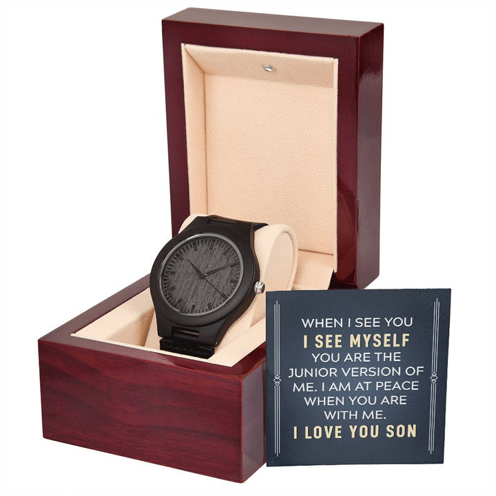 To My Son | When I see you - Wooden Watch