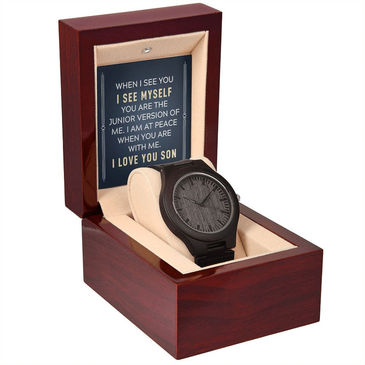 To My Son | When I see you - Wooden Watch