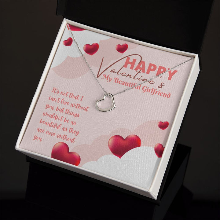 Valentine's Day | My Beautiful Girlfriend - Delicate Heart Necklace