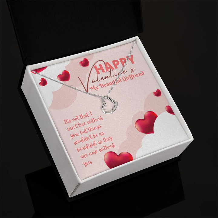 Valentine's Day | My Beautiful Girlfriend - Delicate Heart Necklace