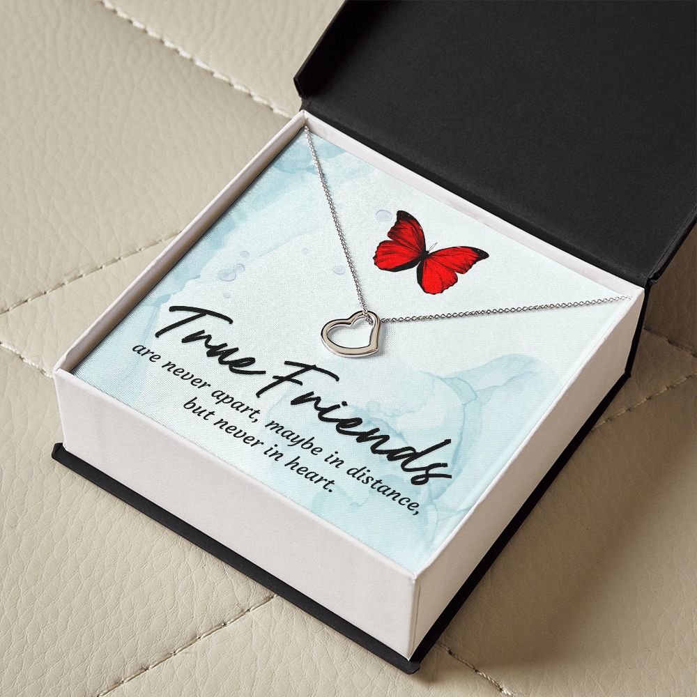 To My Friend | True Friends - Delicate Heart Necklace