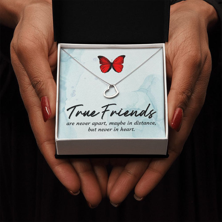 To My Friend | True Friends - Delicate Heart Necklace