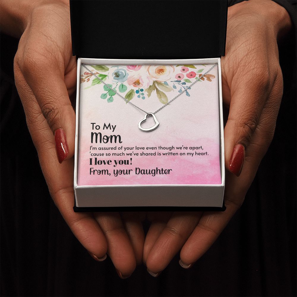 To My Mom | A Heart Full of Gratitude for Mom - Delicate Heart Necklace