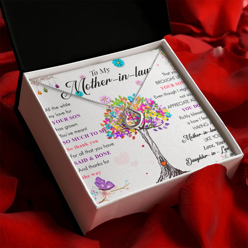 To My Mother-in-Law | Thank you for raising the love of my life - Delicate Heart Necklace