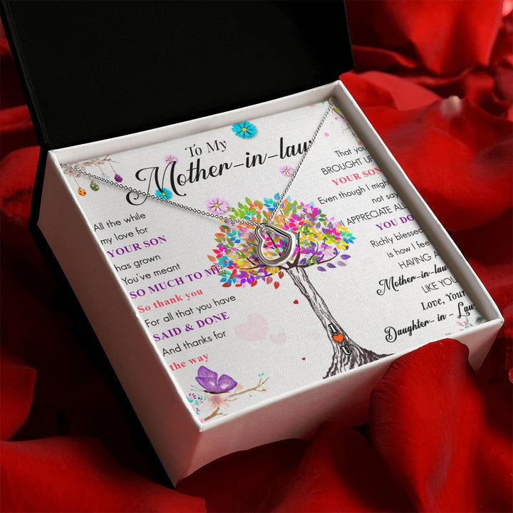 To My Mother-in-Law | Thank you for raising the love of my life - Delicate Heart Necklace
