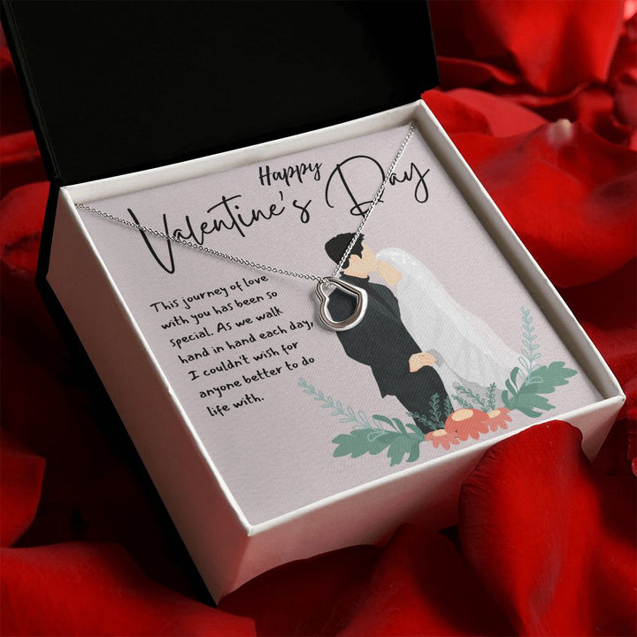 Happy Valentine's Day | Love is a Gift of the Heart - Delicate Heart Necklace