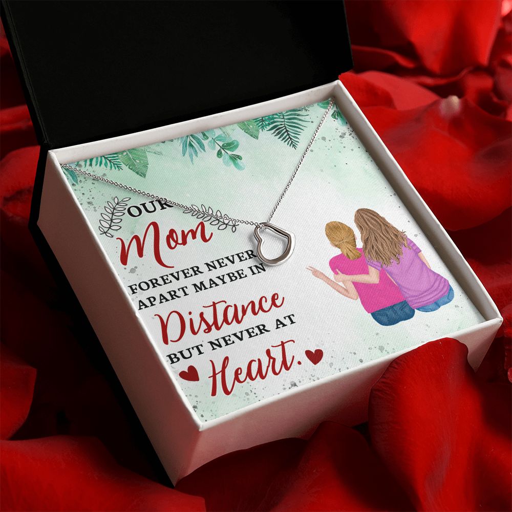 To Our Mom | A Gift of Love for Mom - Delicate Heart Necklace