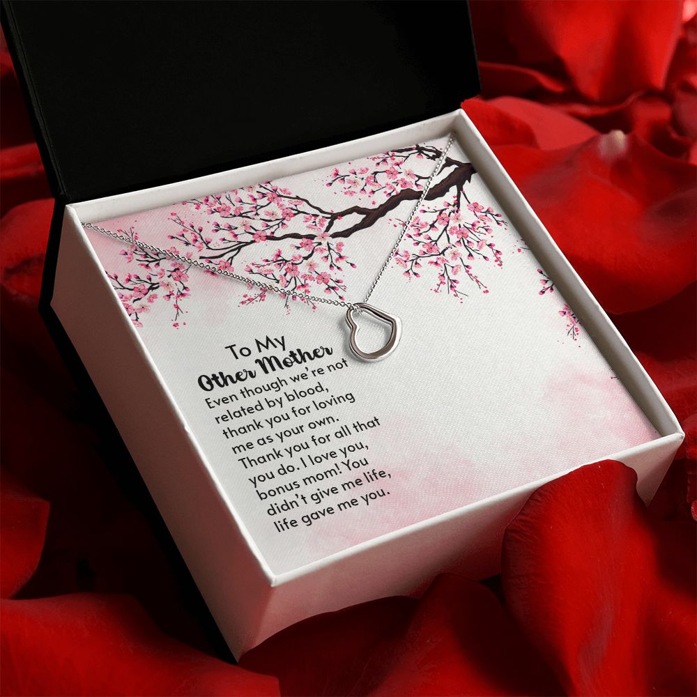 To My Mother-In-Law | A Blessing in Our Lives - Delicate Heart Necklace