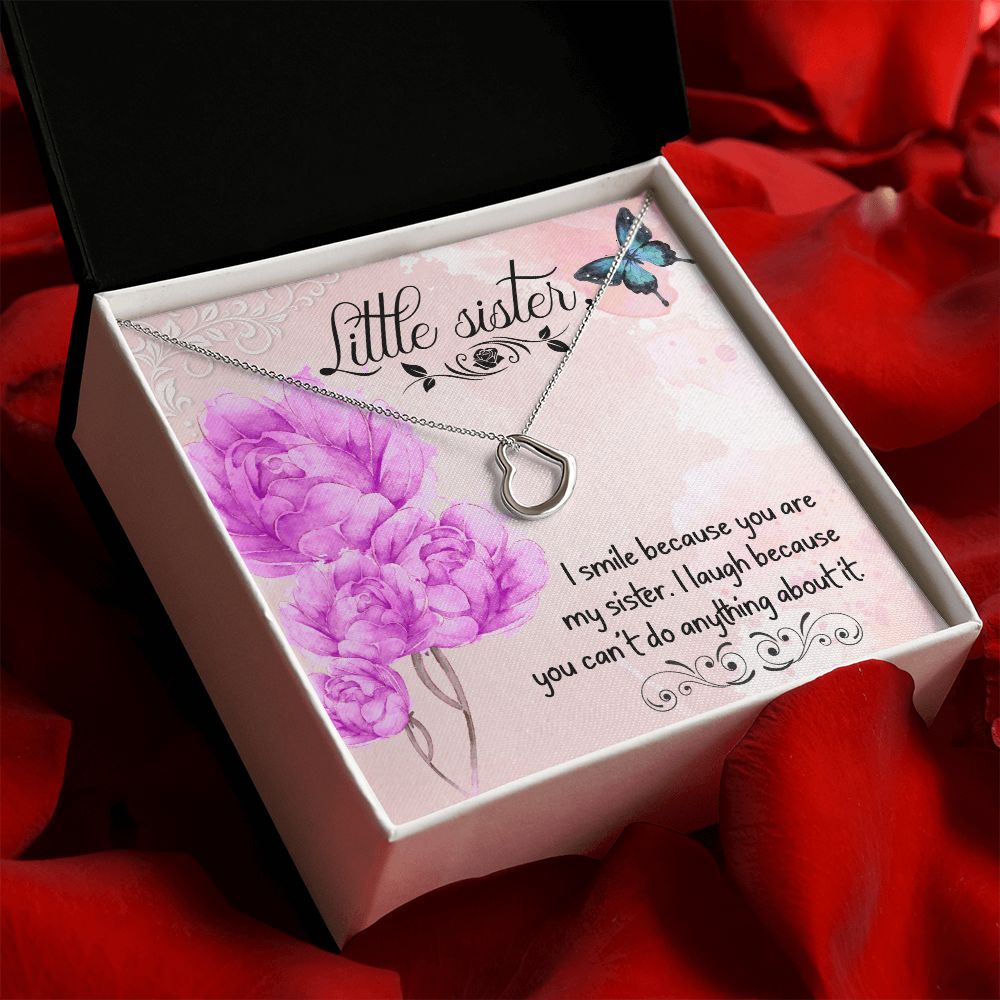 To My Sister | The Joy of Having a Sister - Delicate Heart Necklace