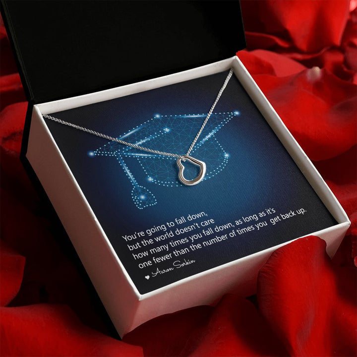 Happy Graduation | Fulfillment of a Promise - Delicate Heart Necklace
