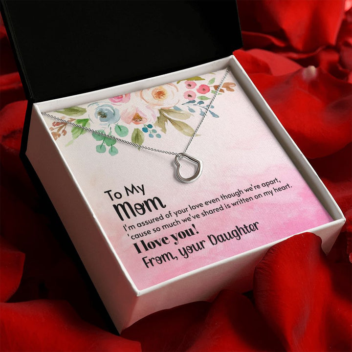 To My Mom | A Heart Full of Gratitude for Mom - Delicate Heart Necklace