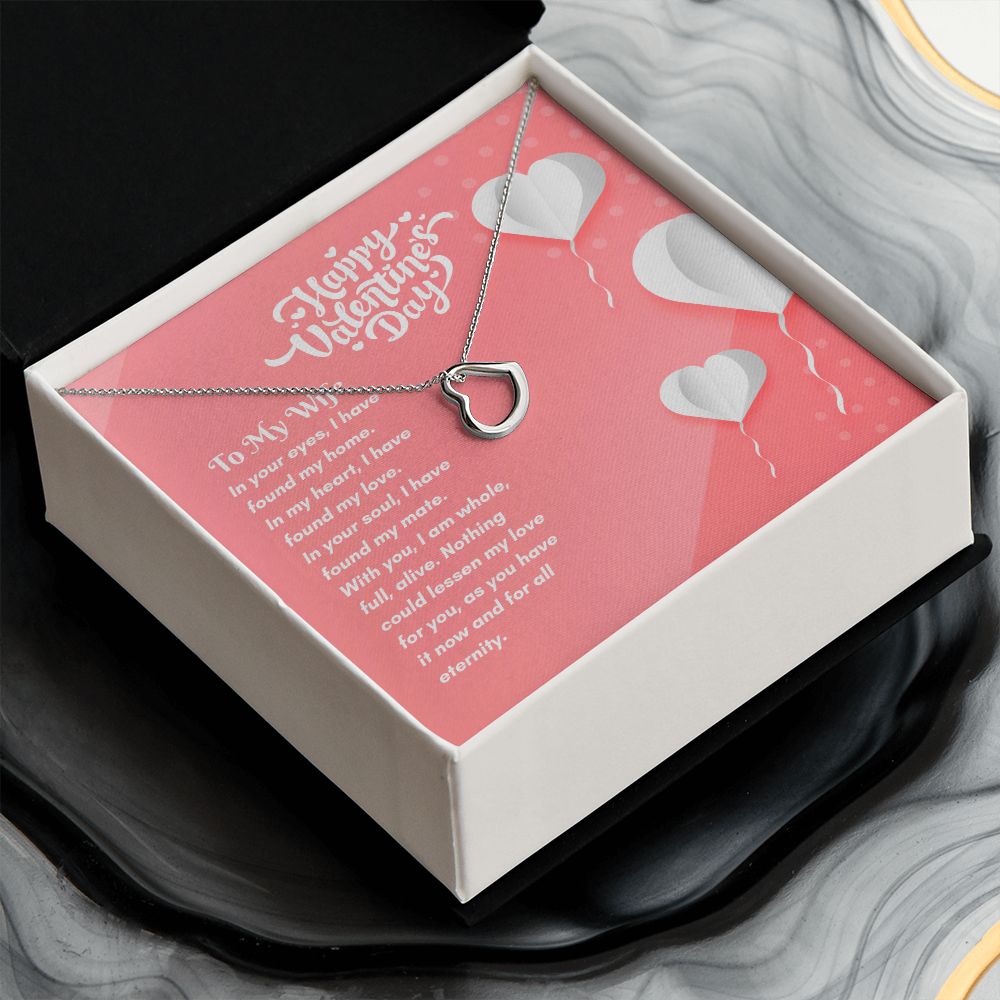 Happy Valentine's Day | Eternal Love Found - Delicate Heart Necklace