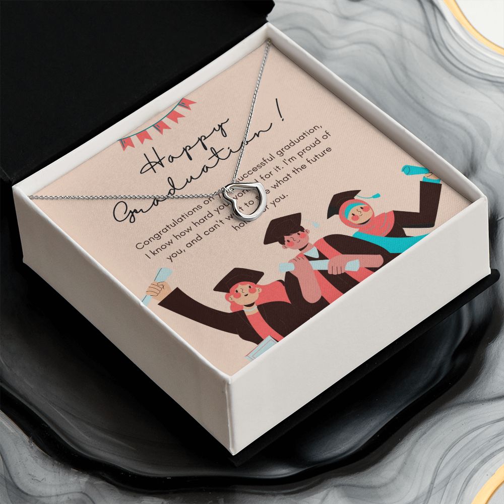 Happy Graduation | Congrats on Your Graduation: You Deserve It - Delicate Heart Necklace