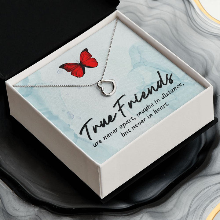 To My Friend | True Friends - Delicate Heart Necklace