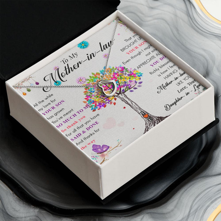 To My Mother-in-Law | Thank you for raising the love of my life - Delicate Heart Necklace