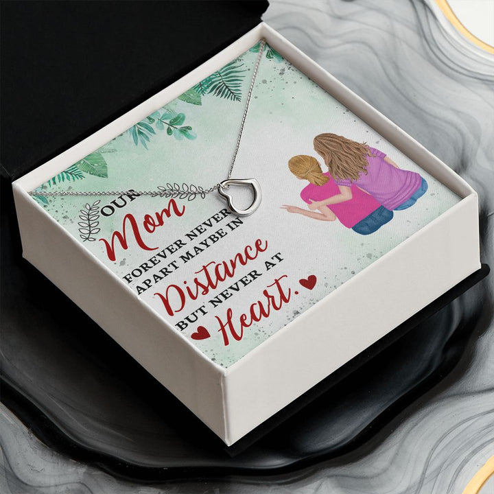 To Our Mom | A Gift of Love for Mom - Delicate Heart Necklace