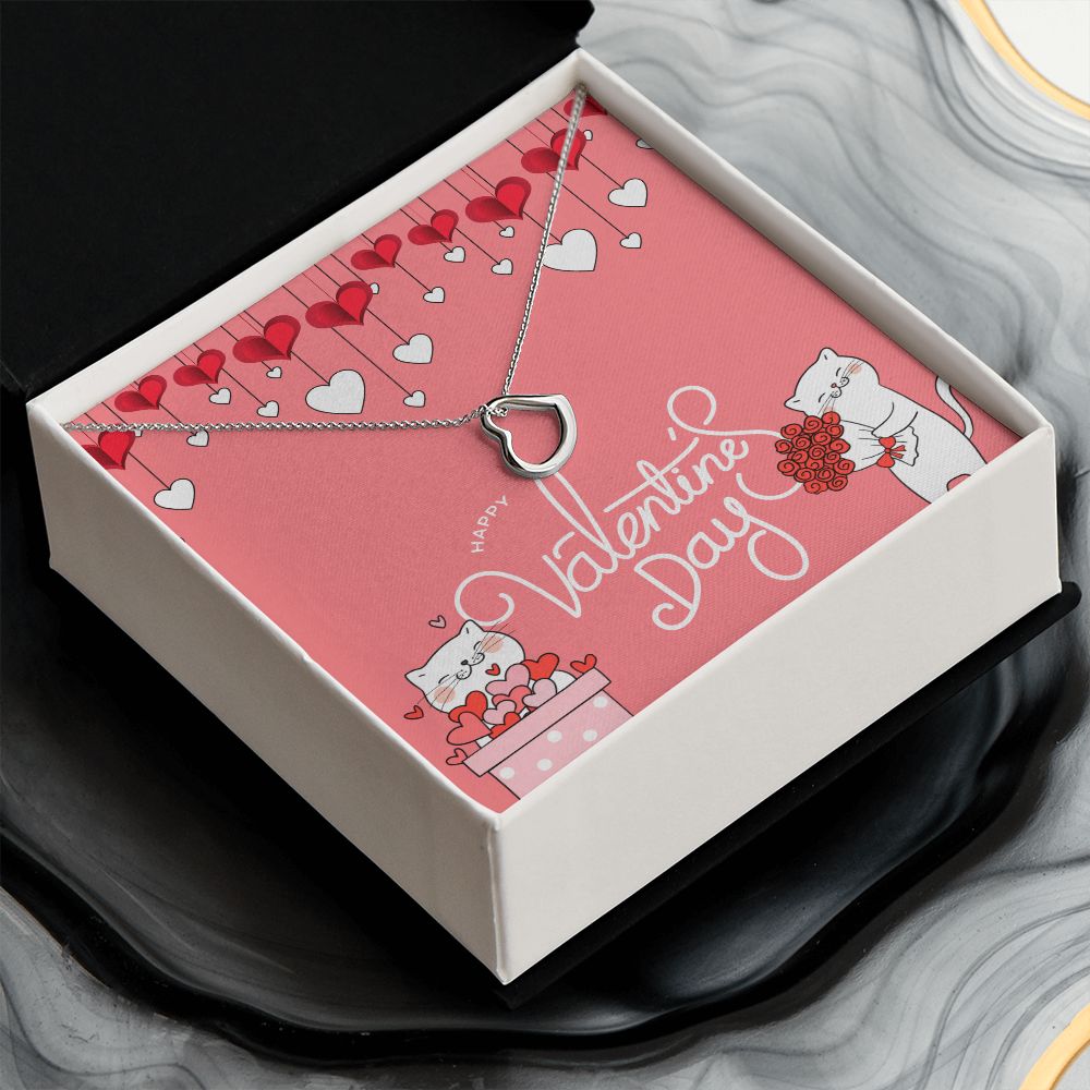 Happy Valentine's Day | Together We Are Unstoppable - Delicate Heart Necklace