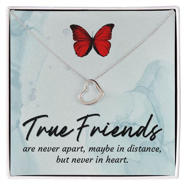 To My Friend | True Friends - Delicate Heart Necklace