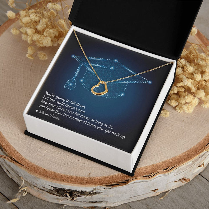 Happy Graduation | Fulfillment of a Promise - Delicate Heart Necklace