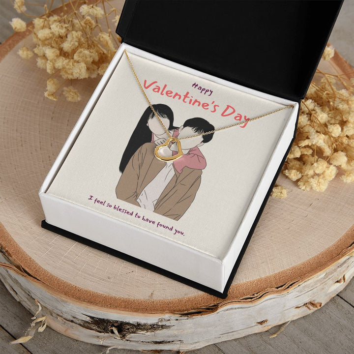 Happy Valentine's Day | I'll Love You Always - Delicate Heart Necklace